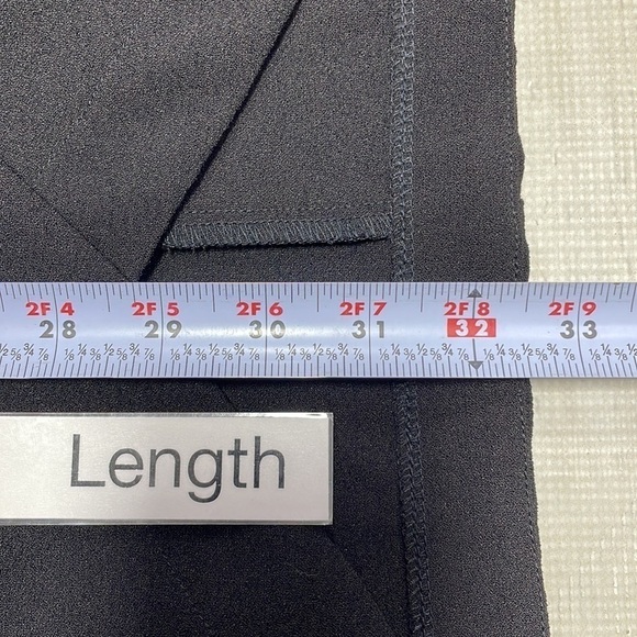 Bobeau Dress Black Tulip Hem Short Sleeves Medium Petite - Picture 8 of 13